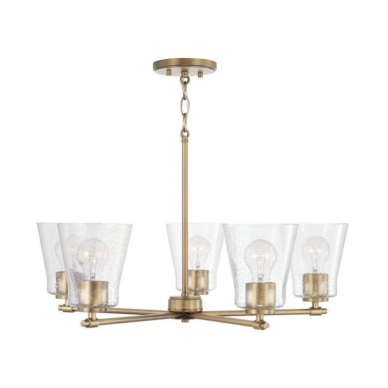 Capital Lighting 446951AD-533 Baker Five Light Chandelier, Aged Brass Alternate Image.jpg