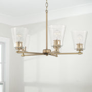 Capital Lighting 446951AD-533 Baker Five Light Chandelier, Aged Brass Alternate Image 3.jpg