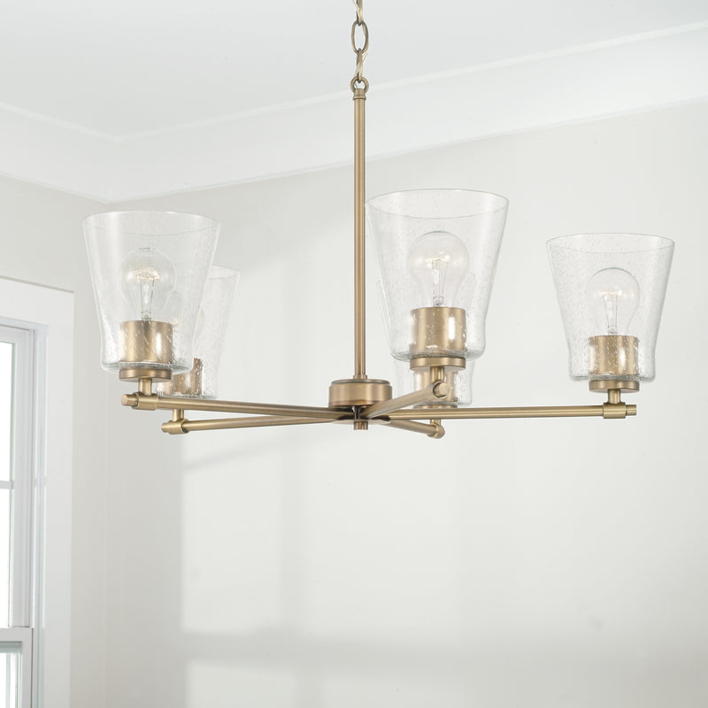Capital Lighting 446951AD-533 Baker Five Light Chandelier, Aged Brass Alternate Image 3.jpg
