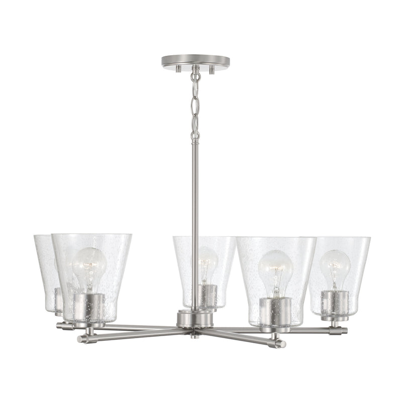 Capital Lighting 446951BN-533 Baker Five Light Chandelier, Brushed Nickel Alternate Image.jpg