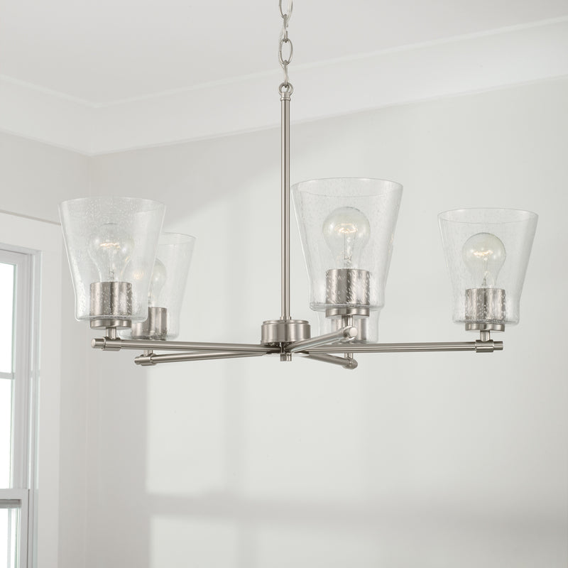 Capital Lighting 446951BN-533 Baker Five Light Chandelier, Brushed Nickel Alternate Image 3.jpg