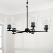 Capital Lighting 446951MB-533 Baker Five Light Chandelier, Matte Black Alternate Image 3.jpg