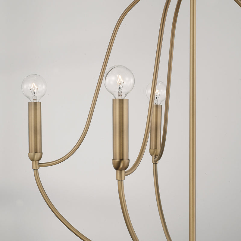 Capital Lighting 447051AD Madison Five Light Chandelier, Aged Brass Alternate Image 2.jpg