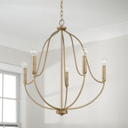Capital Lighting 447051AD Madison Five Light Chandelier, Aged Brass Alternate Image 3.jpg