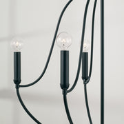 Capital Lighting 447051MB Madison Five Light Chandelier, Matte Black Alternate Image 2.jpg