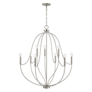 Capital Lighting 447091BN Madison Nine Light Chandelier, Brushed Nickel Alternate Image.jpg