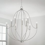 Capital Lighting 447091BN Madison Nine Light Chandelier, Brushed Nickel Alternate Image 3.jpg