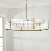 Capital Lighting 447161AP Brynn Six Light Chandelier, Aged Brass Painted Alternate Image 3.jpg