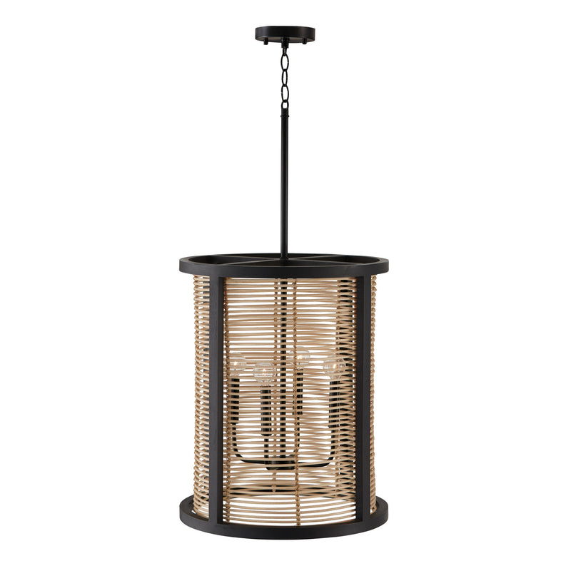 Capital Lighting 544041FK Rico Four Light Foyer Pendant, Flat Black Alternate Image.jpg