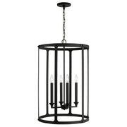 Capital Lighting 544941BI Brennen Four Light Foyer Pendant, Black Iron Alternate Image.jpg
