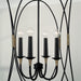 Capital Lighting 545641KB Amara Four Light Foyer Pendant, Matte Black with Brass Alternate Image 2.jpg