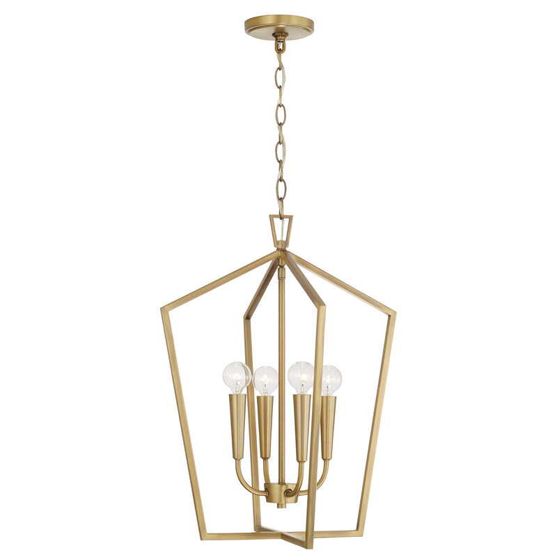 Capital Lighting 545941AD Holden Four Light Foyer Pendant, Aged Brass Alternate Image.jpg