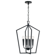 Capital Lighting 545941MB Holden Four Light Foyer Pendant, Matte Black Alternate Image.jpg