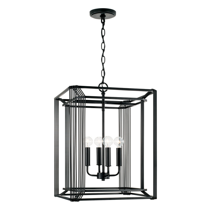 Capital Lighting 546041MB Lennon Four Light Foyer Pendant, Matte Black Alternate Image.jpg