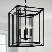 Capital Lighting 546041MB Lennon Four Light Foyer Pendant, Matte Black Alternate Image 2.jpg