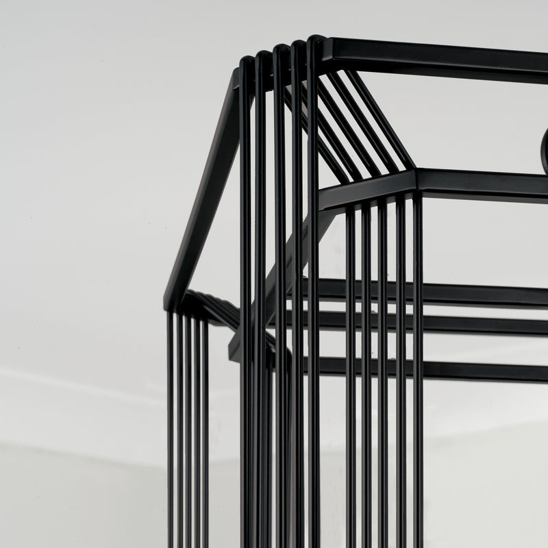 Capital Lighting 546041MB Lennon Four Light Foyer Pendant, Matte Black Alternate Image 3.jpg