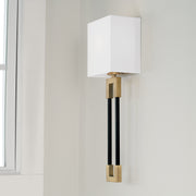 Capital Lighting 644711AB Bleeker One Light Wall Sconce, Aged Brass and Black Alternate Image 2.jpg