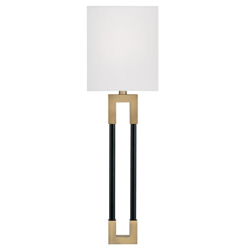 Capital Lighting 644711AB Bleeker One Light Wall Sconce, Aged Brass and Black Alternate Image 3.jpg
