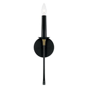 Capital Lighting 645611KB Amara One Light Wall Sconce, Matte Black with Brass Alternate Image 3.jpg