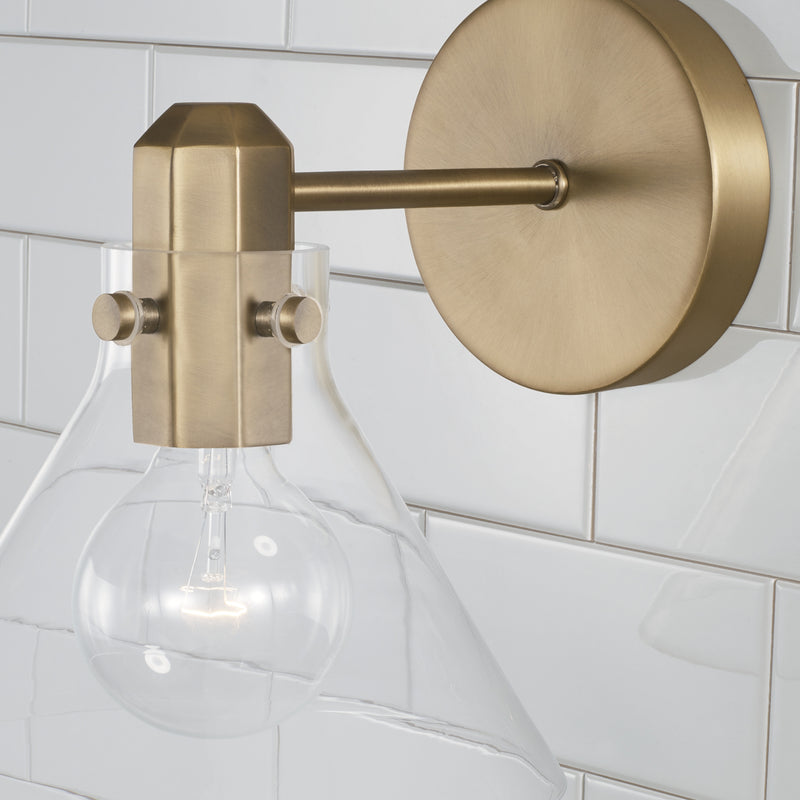 Capital Lighting 645811AD-528 Greer One Light Wall Sconce, Aged Brass Alternate Image.jpg