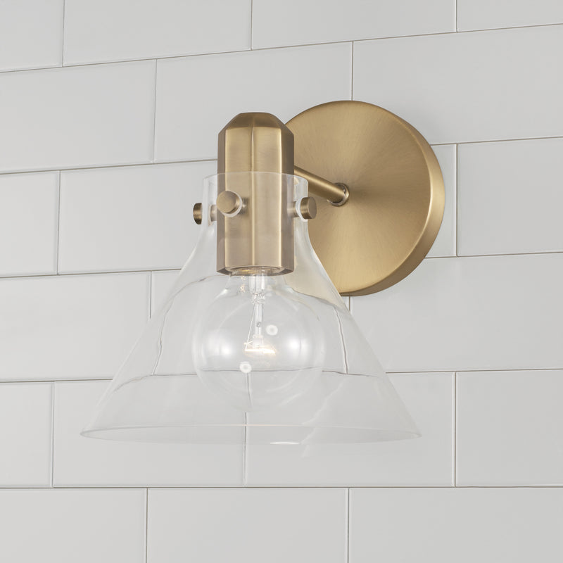 Capital Lighting 645811AD-528 Greer One Light Wall Sconce, Aged Brass Alternate Image 2.jpg