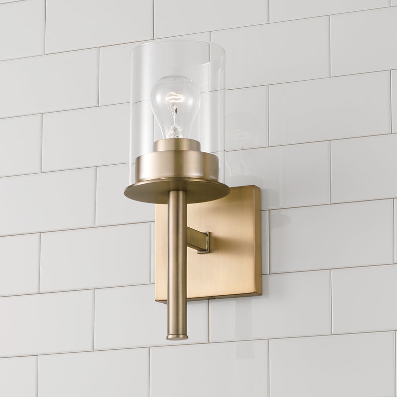 Capital Lighting 646811AD-532 Mason One Light Wall Sconce, Aged Brass Alternate Image 2.jpg