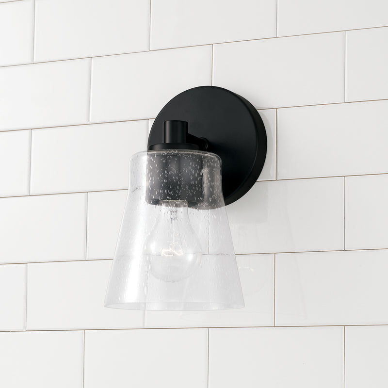 Capital Lighting 646911MB-533 Baker One Light Wall Sconce, Matte Black Alternate Image 2.jpg