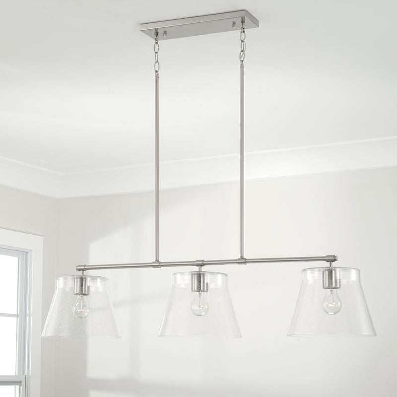 Capital Lighting 846931BN Baker Three Light Island Pendant, Brushed Nickel Alternate Image 2.jpg