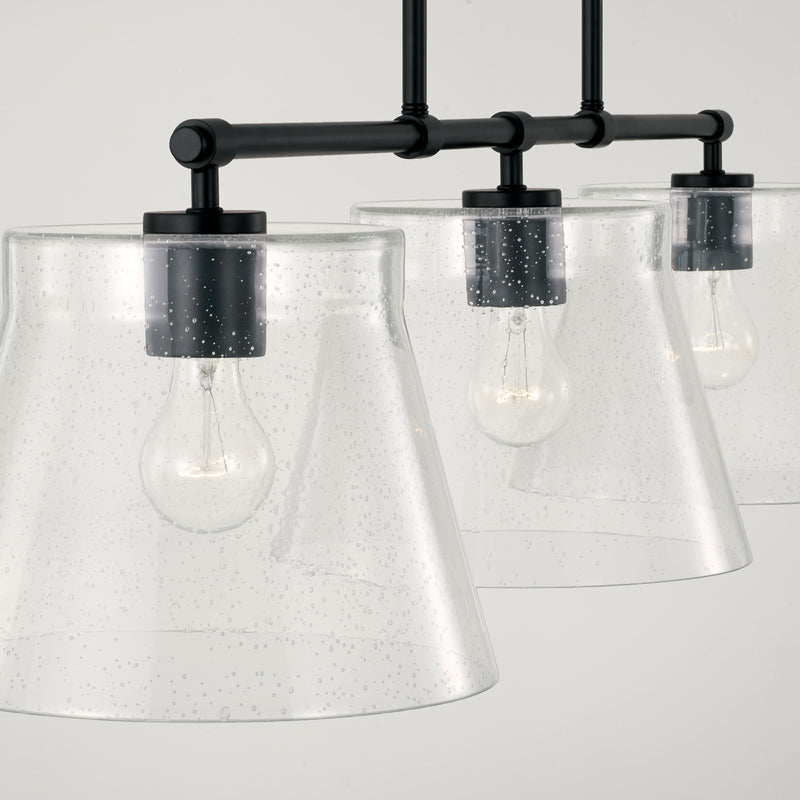 Capital Lighting 846931MB Baker Three Light Island Pendant, Matte Black Alternate Image.jpg
