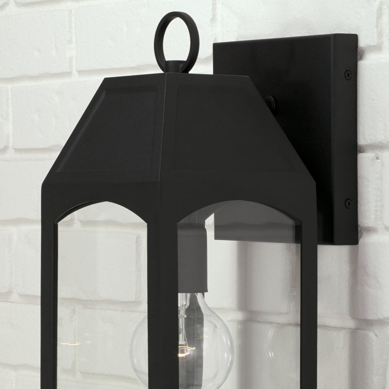 Capital Lighting 946311BK Burton One Light Outdoor Wall Lantern, Black Alternate Image.jpg