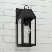 Capital Lighting 946311BK Burton One Light Outdoor Wall Lantern, Black Alternate Image 2.jpg
