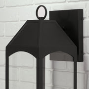 Capital Lighting 946321BK-GL Burton One Light Outdoor Wall Lantern, Black Alternate Image.jpg