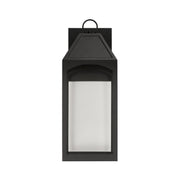 Capital Lighting 946321BK-GL Burton One Light Outdoor Wall Lantern, Black Alternate Image 3.jpg