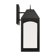 Capital Lighting 946321BK-GL Burton One Light Outdoor Wall Lantern, Black Alternate Image 4.jpg