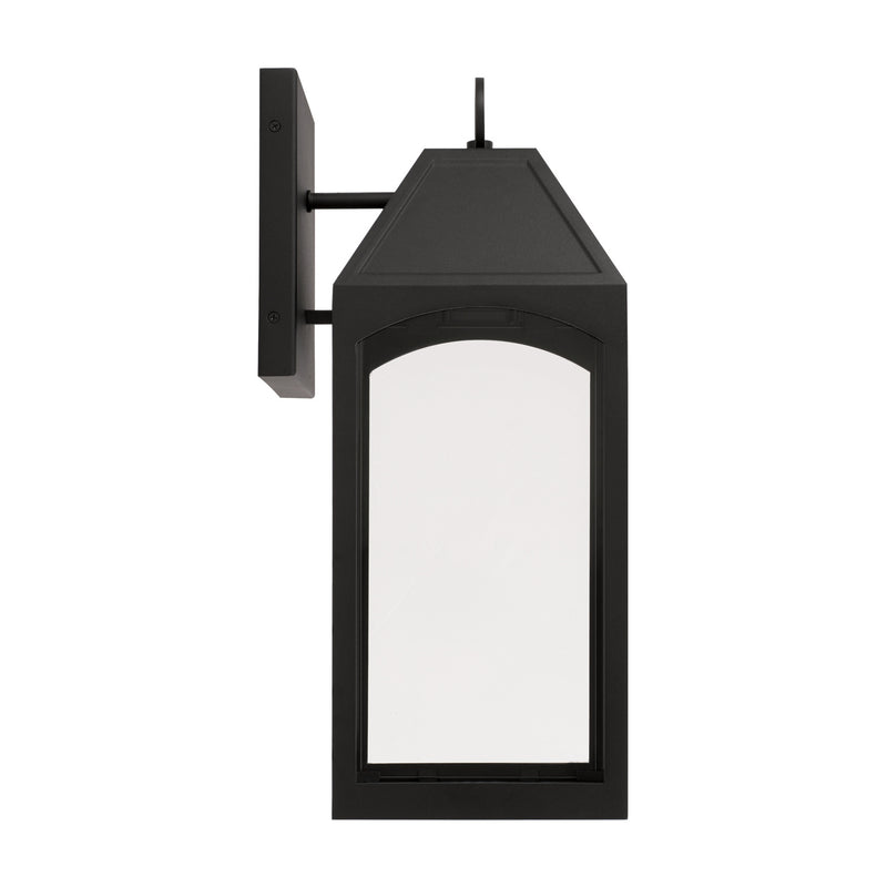 Capital Lighting 946321BK-GL Burton One Light Outdoor Wall Lantern, Black Alternate Image 4.jpg