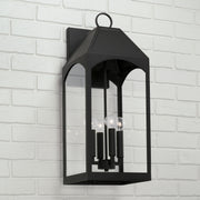 Capital Lighting 946341BK Burton Four Light Outdoor Wall Lantern, Black Alternate Image 2.jpg
