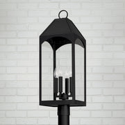 Capital Lighting 946343BK Burton Four Light Outdoor Post Lantern, Black Alternate Image 2.jpg