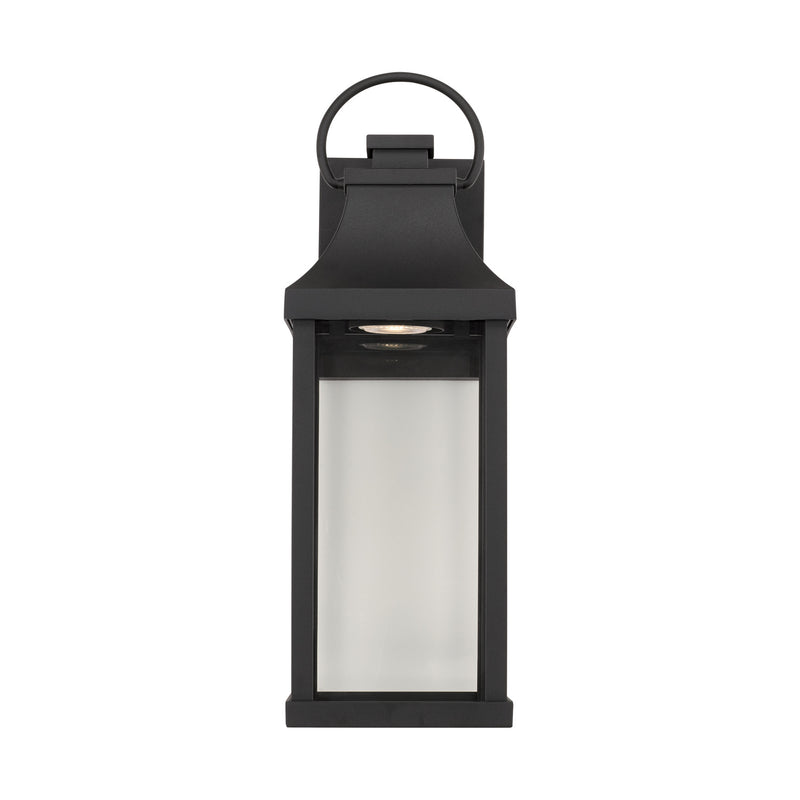 Capital Lighting 946411BK-GL Bradford One Light Outdoor Wall Lantern, Black Alternate Image 3.jpg