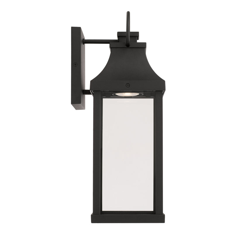 Capital Lighting 946411BK-GL Bradford One Light Outdoor Wall Lantern, Black Alternate Image 4.jpg