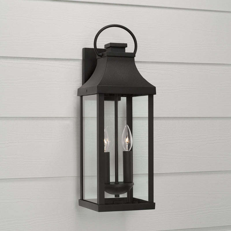 Capital Lighting 946421BK Bradford Two Light Outdoor Wall Lantern, Black Alternate Image 2.jpg