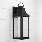 Capital Lighting 946431BK-GL Bradford One Light Outdoor Wall Lantern, Black Alternate Image 2.jpg