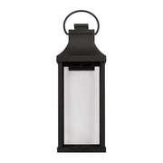 Capital Lighting 946431BK-GL Bradford One Light Outdoor Wall Lantern, Black Alternate Image 3.jpg