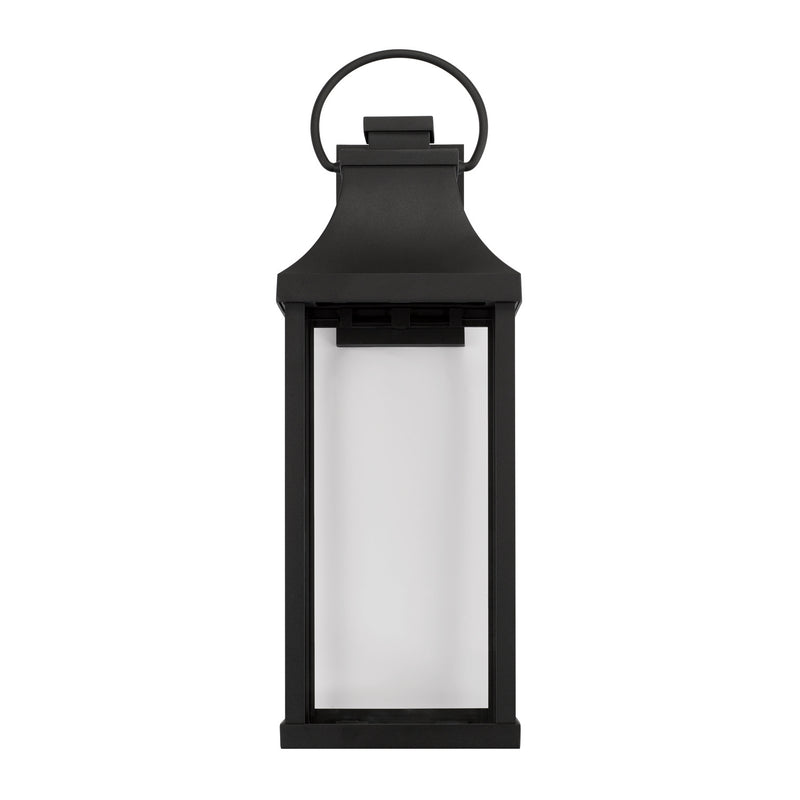 Capital Lighting 946431BK-GL Bradford One Light Outdoor Wall Lantern, Black Alternate Image 3.jpg