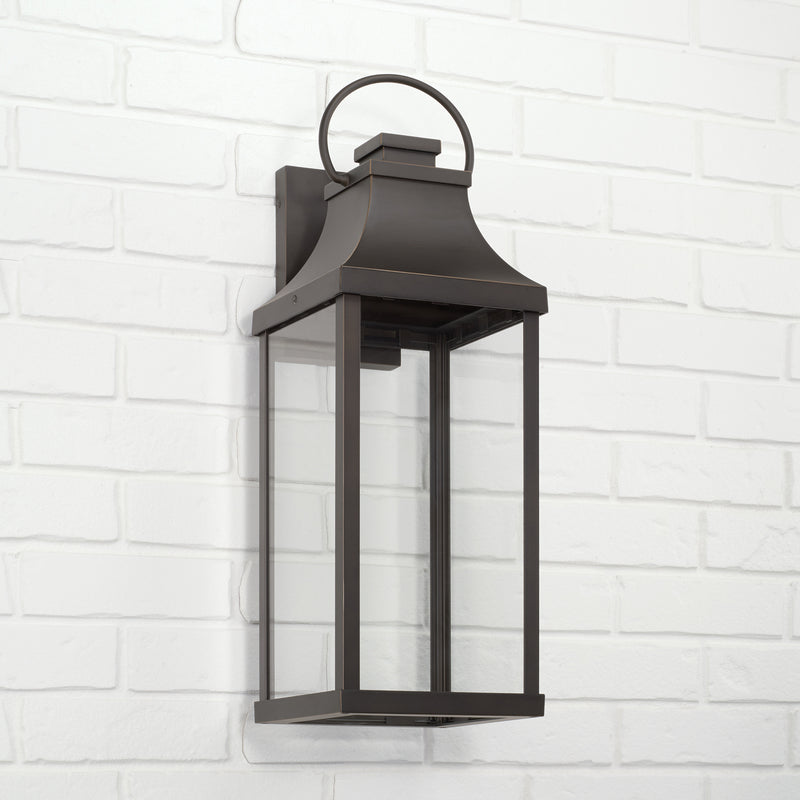 Capital Lighting 946431OZ-GL Bradford One Light Outdoor Wall Lantern, Oiled Bronze Alternate Image 2.jpg