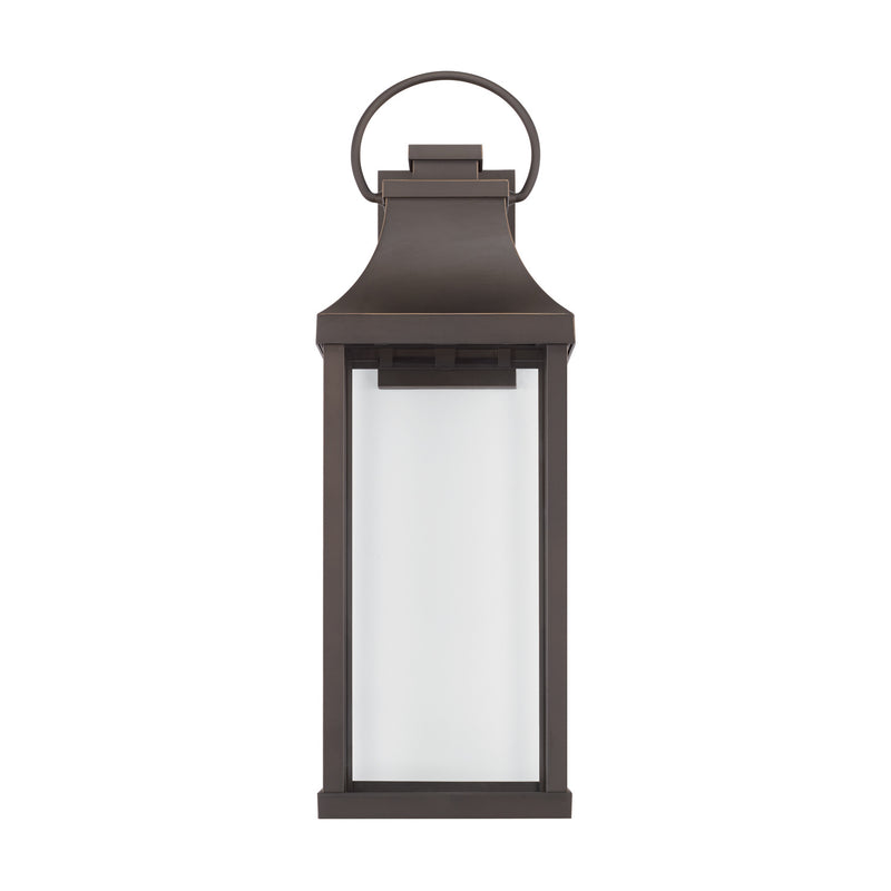 Capital Lighting 946431OZ-GL Bradford One Light Outdoor Wall Lantern, Oiled Bronze Alternate Image 3.jpg