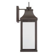 Capital Lighting 946431OZ-GL Bradford One Light Outdoor Wall Lantern, Oiled Bronze Alternate Image 4.jpg