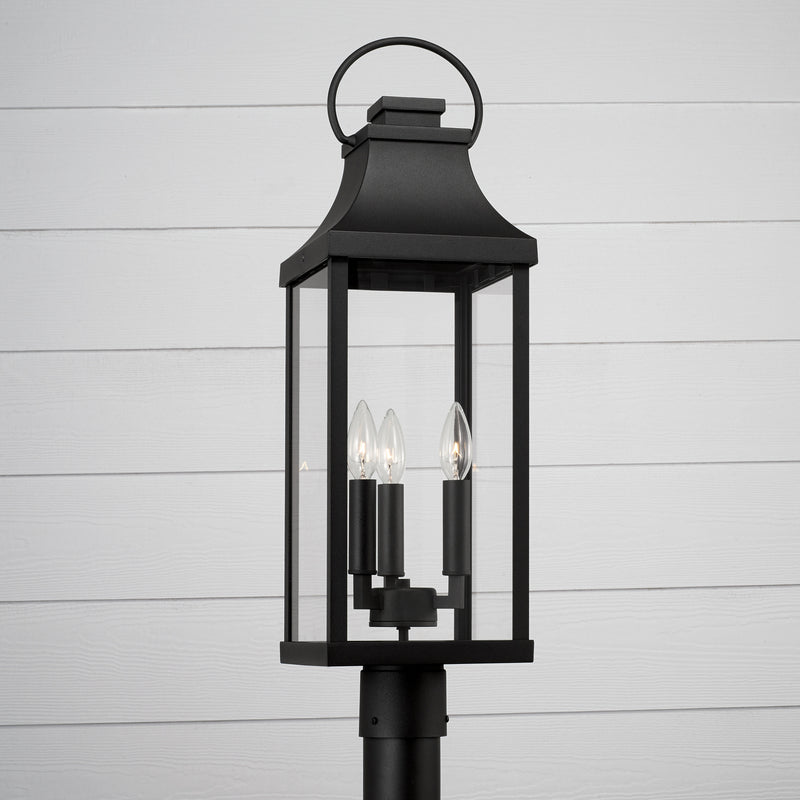 Capital Lighting 946432BK Bradford Three Light Outdoor Post Lantern, Black Alternate Image 2.jpg