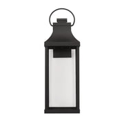 Capital Lighting 946441BK-GL Bradford One Light Outdoor Wall Lantern, Black Alternate Image 3.jpg