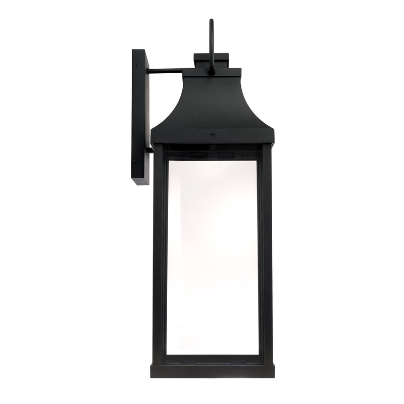Capital Lighting 946441BK-GL Bradford One Light Outdoor Wall Lantern, Black Alternate Image 4.jpg