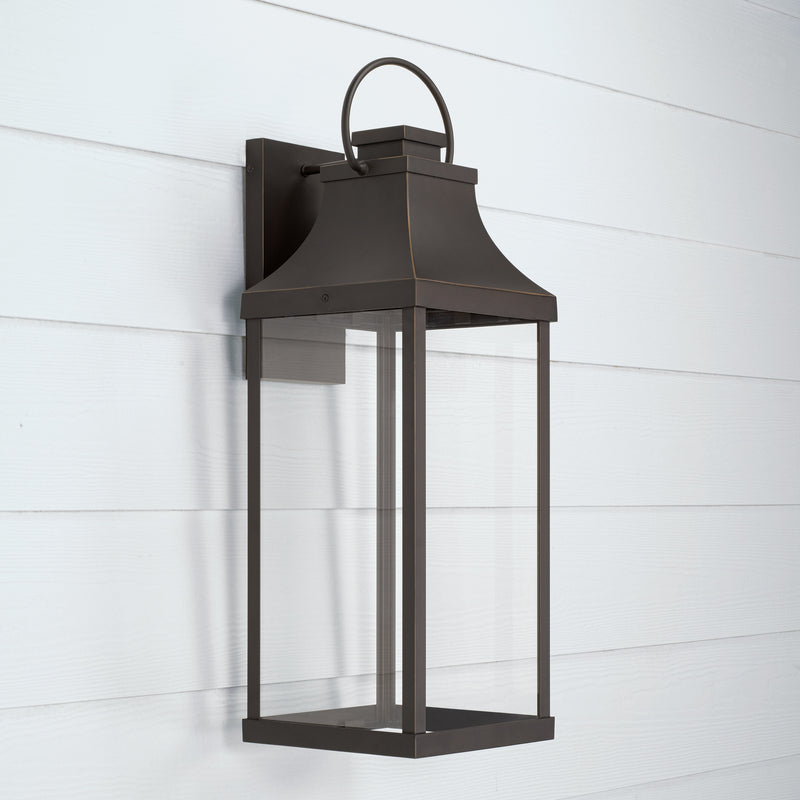 Capital Lighting 946441OZ-GL Bradford One Light Outdoor Wall Lantern, Oiled Bronze Alternate Image 2.jpg